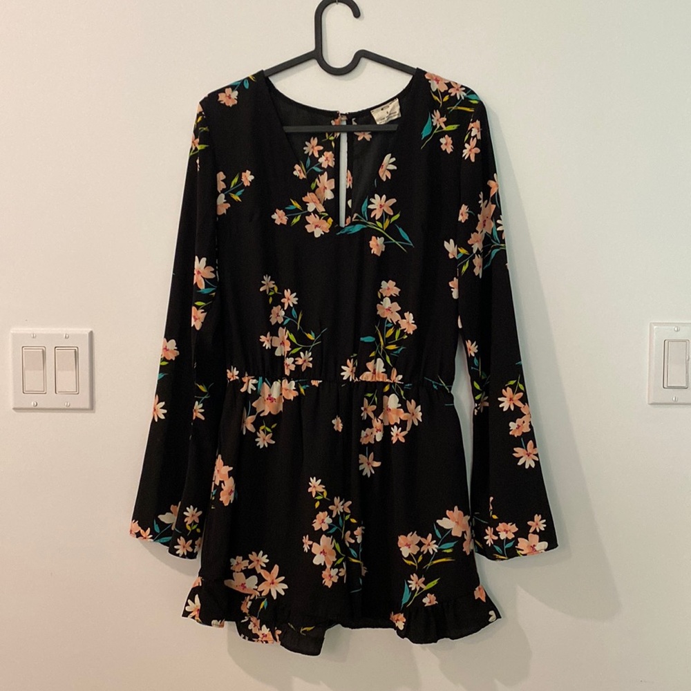 Black short jumpsuit